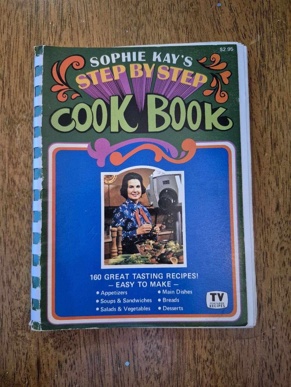 Vintage Step by Step Cook Book - Green/Blue
